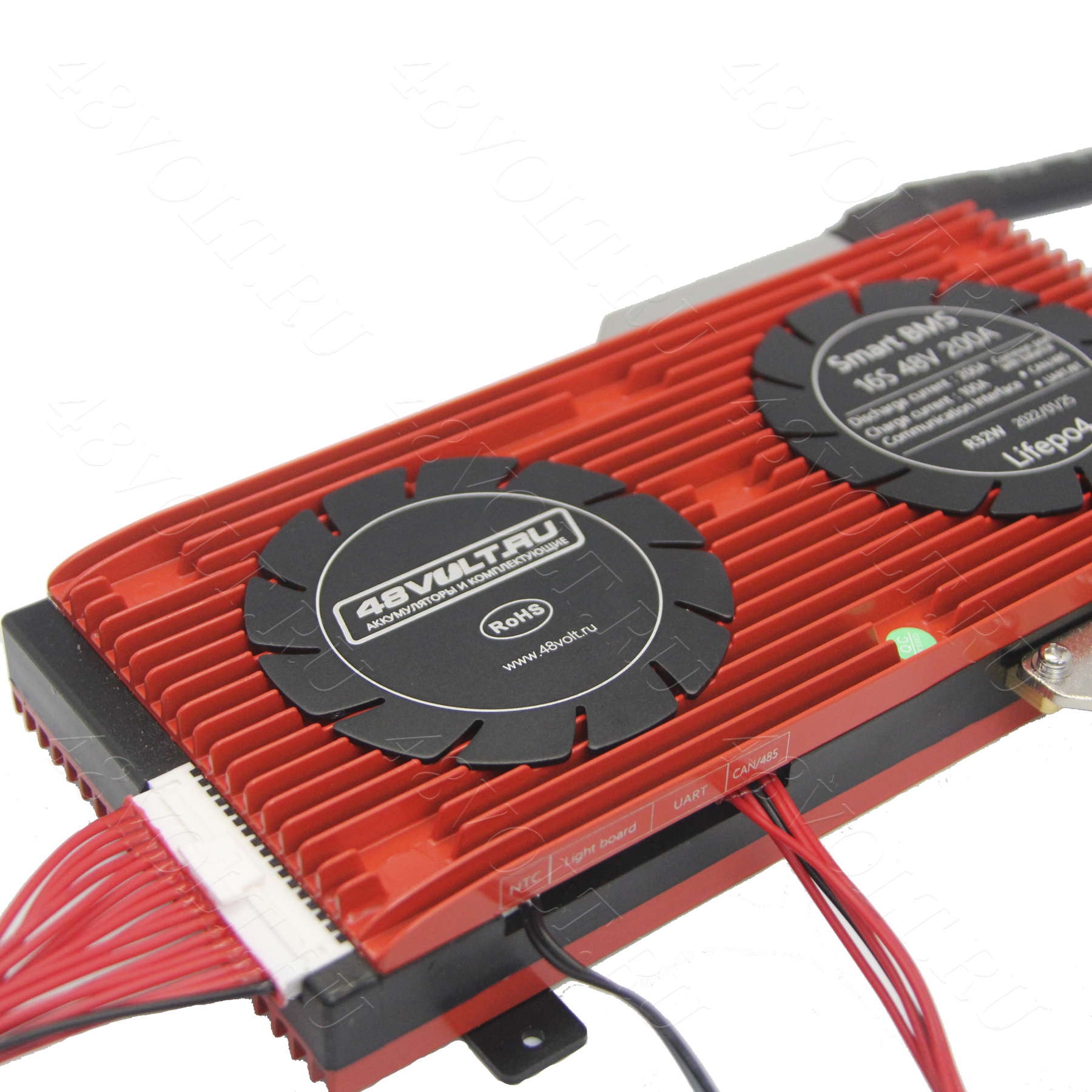 BMS LiFePO4 SMART 16s 48v 200A common port